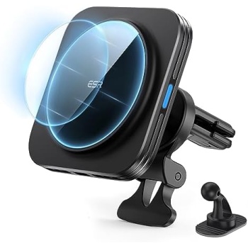 ESR Fits Magsafe Car Mount Charger 15W, Compatible with Magsafe Car Charger