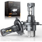 Zethors H4 9003 HB2 LED Headlight Bulbs, 400% Brighter Wireless LED Bulbs