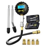 AZUNO Compression Tester Automotive, Digital Compression Gauge 200 PSI