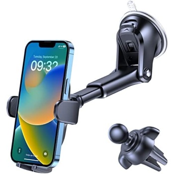 OQTIQ 3-in-1 Suction Cup Phone Holder Windshield/Dashboard/Air Vent