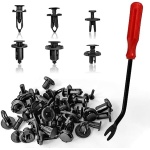 120pcs Retainer Clips Push Type Fasteners 6.8mm 8mm 9mm 10mm - Expansion Screws
