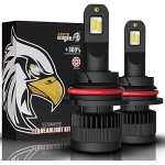 EASY EAGLE 9004 LED Headlight Bulbs, 60W 12000Lumens Extremely Bright